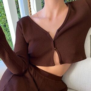 Set Active Lounge Cropped Cardigan